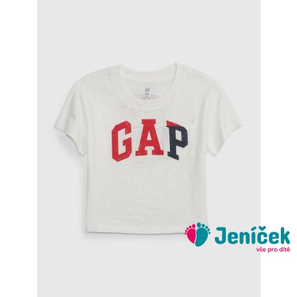 Baby tričko s logem GAP Bílá