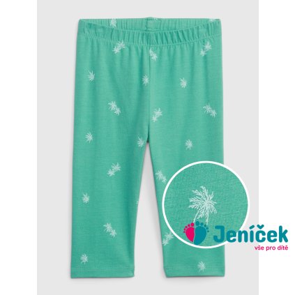 Baby organic capri legíny Zelená