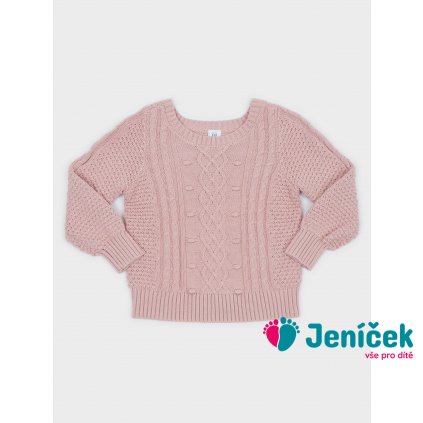 Dětský pletený svetr Růžová