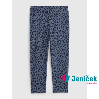 Dětské legíny organic leopard Tmavě modrá