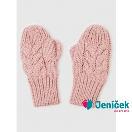 Dětské pletené rukavice Růžová