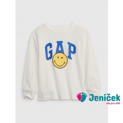 Dětské tričko GAP × SmileyWorld® Bílá