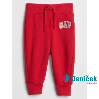 Baby tepláky GAP logo Červená