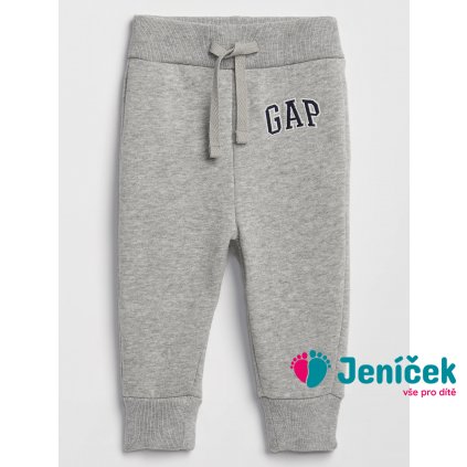 Baby tepláky GAP logo Šedá