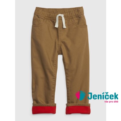 Baby zateplené džíny slim Hnědá