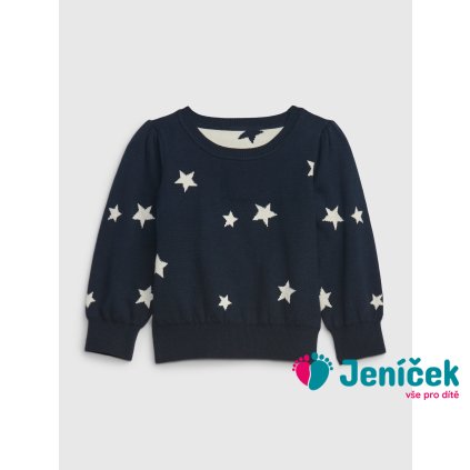 Baby svetr s hvězdami Tmavě modrá