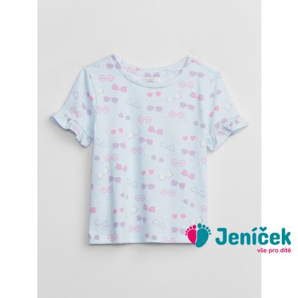 Baby tričko s volánky Modrá