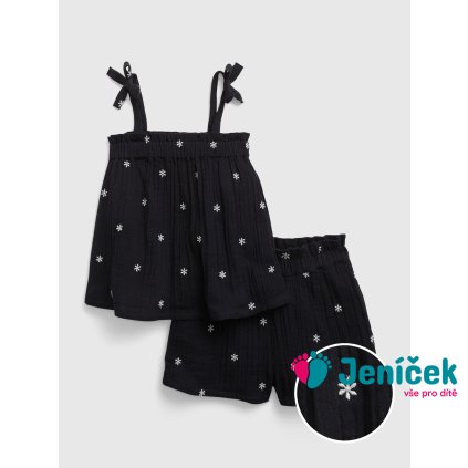 Baby set s kraťasy Černá