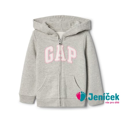 Baby mikina GAP logo Šedá