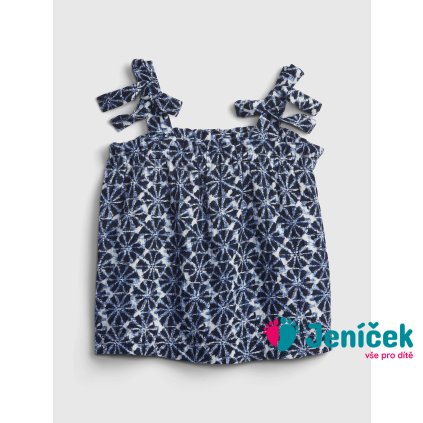 Baby top print Tmavě modrá