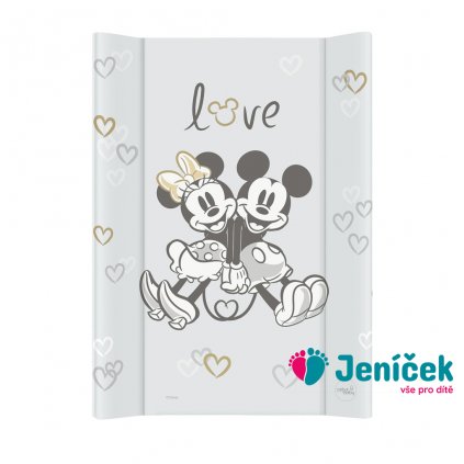 CEBA Podložka přebalovací s pevnou deskou COMFORT (50x70) Disney Minnie & Mickey Grey