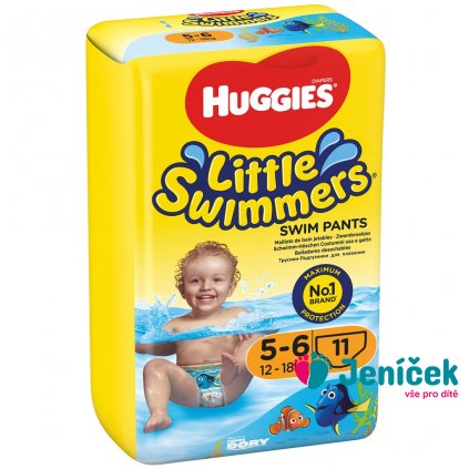 HUGGIES® Little Swimmers Pleny do vody jednorázové 5-6 (12-18 kg) 11 ks