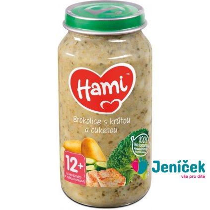 HAMI Brokolice a krůtí prsa (250 g) - maso-zeleninový příkrm