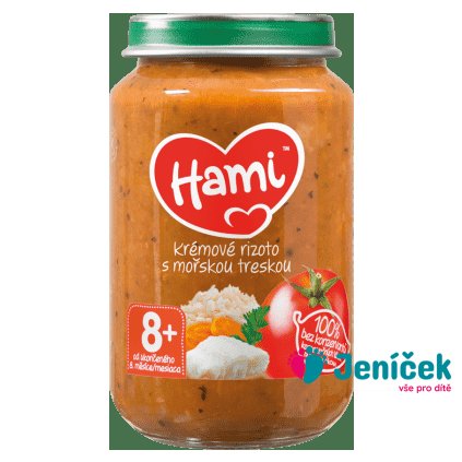 HAMI Rajčata s treskou a rýží (200 g) - maso-zeleninový příkrm