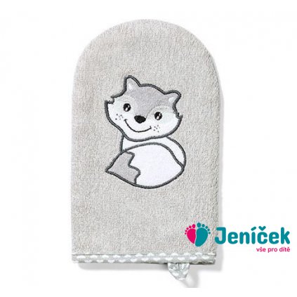 BABYONO Hadřík na mytí Bamboo šedá