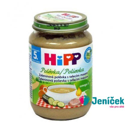 HiPP BIO zeleninová polévka s telecím masem (190 g)