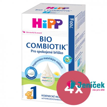 4x HiPP BIO ComBIOTIK® 1 Mléko počáteční 700 g