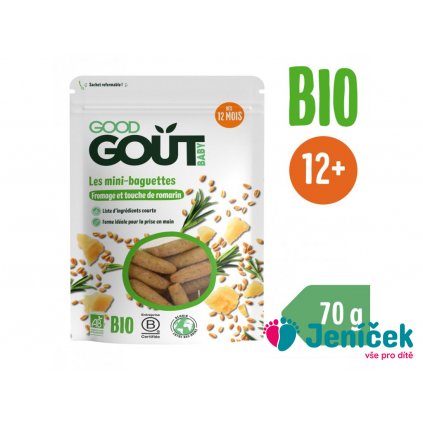 GOOD GOUT Mini bagetky s rozmarýnem a sýrem 70g