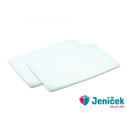 Prostěradlo do postýlky Swift 2ks White 0-6m