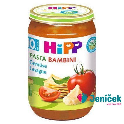 HiPP BIO PASTA BAMBINI Zeleninové lasagne, 220 g