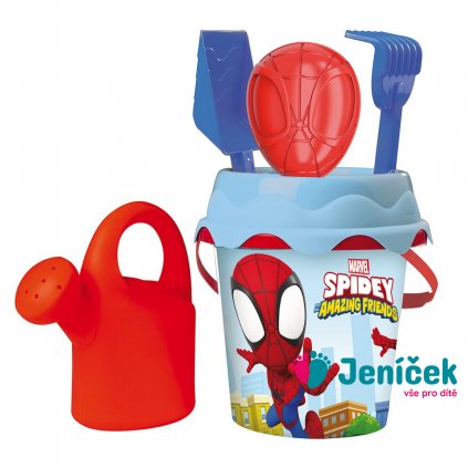 Kyblíček Spidey s konvičkou a přísl., střední