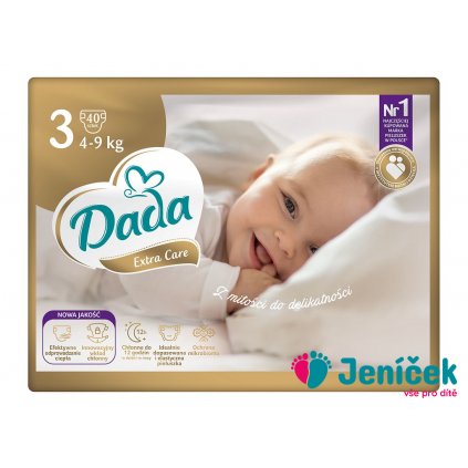 DADA Extra Care Pleny jednorázové 3 Midi (4-9 kg) 40 ks