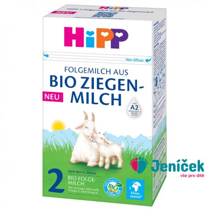 HiPP 2 BIO Kozí mléko od ukončeného 6. měsíce 400 g