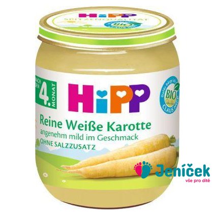 HiPP BIO Bílá bezlepková mrkev, 125 g