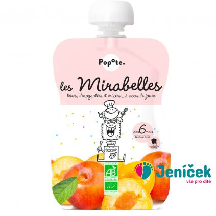 POPOTE Kapsička bio mirabelky 120 g, 6+