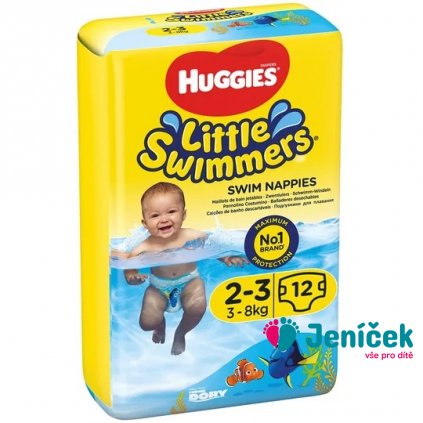 HUGGIES® Little Swimmers Pleny do vody jednorázové 2-3 (3-8 kg) 12 ks