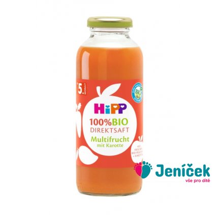 HiPP 100 % Bio Juice Ovocná šťáva s karotkou 330ml