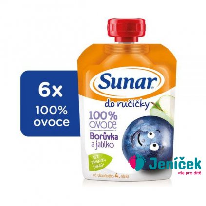 6x SUNAR Kapsička Do ručičky borůvka 100 g