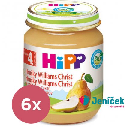 6x HiPP BIO Hruška Williams-Christ 125 g