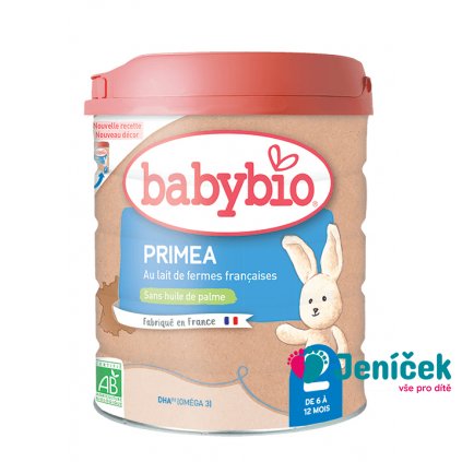 BABYBIO PRIMEA 2 kojenecké bio mléko 800 g