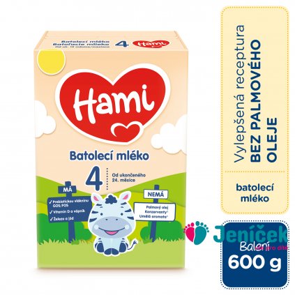 HAMI 4 Mléko batolecí 600 g