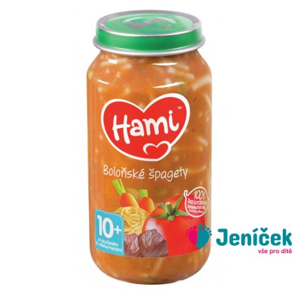 HAMI Špagety s hovězím a zeleninou (250 g) - maso-zeleninový příkrm