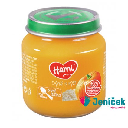 HAMI Dýně s rýží (125 g) - zeleninový příkrm