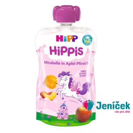 HiPP BIO HiPPis Jablko, Broskev, Mirabelka (12m+) 100 g