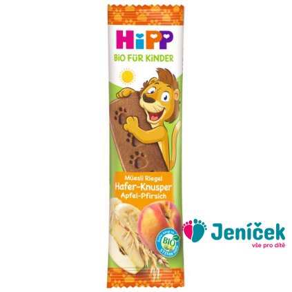 HiPP BIO Tyčinka Müsli Jablko-Broskev 20 g, 1+