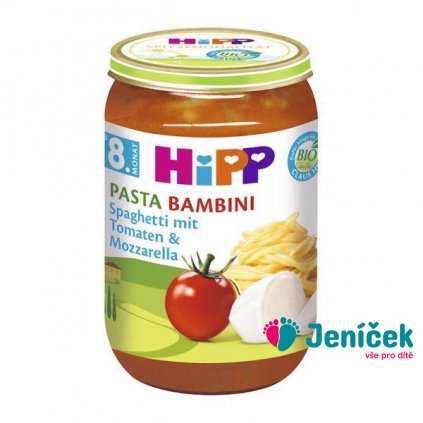 HiPP BIO Pasta Bambini - Rajčata se špagetami a mozarellou 220 g, 7m+