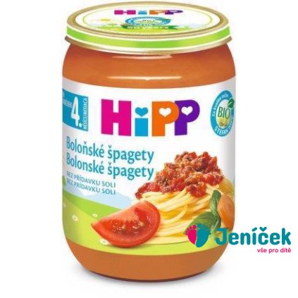 HiPP BIO špagety v boloňské omáčce 190 g