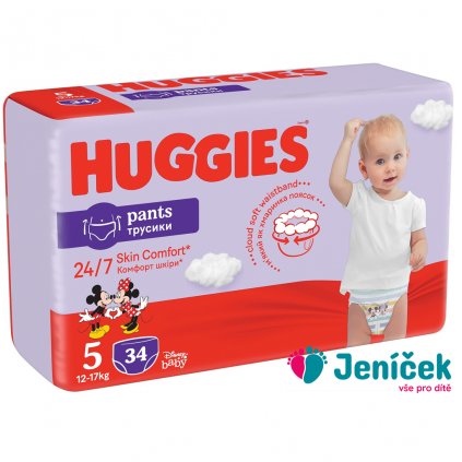 HUGGIES® Pants Kalhotky plenkové jednorázové 5 (12-17 kg) 34 ks