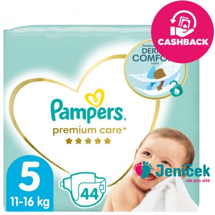 PAMPERS Premium Care Pleny jednorázové 5 (11-16 kg) 44 ks