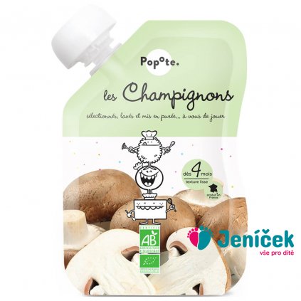 POPOTE Kapsička bio žampiony 120 g, 4+