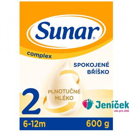 SUNAR Complex 2 Mléko pokračovací 600 g