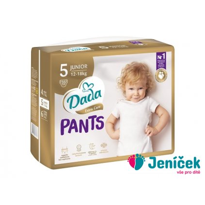 DADA Extra Care Pants Kalhotky plenkové jednorázové 5 Junior (12-18 kg) 35 ks