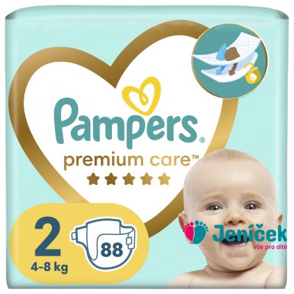 PAMPERS Pleny jednorázové Premium Care vel. 2 (88 ks) 4-8 kg