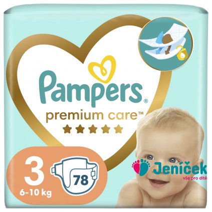 PAMPERS Pleny jednorázové Premium Care vel. 3 (78 ks) 6-10 kg