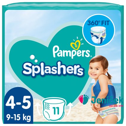 PAMPERS Kalhotky plenkové do vody Splashers vel.4 (11 ks) 9-15 kg