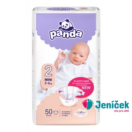 BELLA PANDA Mini 50 ks (3-6 kg) - jednorázové pleny